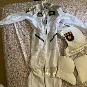 Silver Space Astronaut Costume Size Small